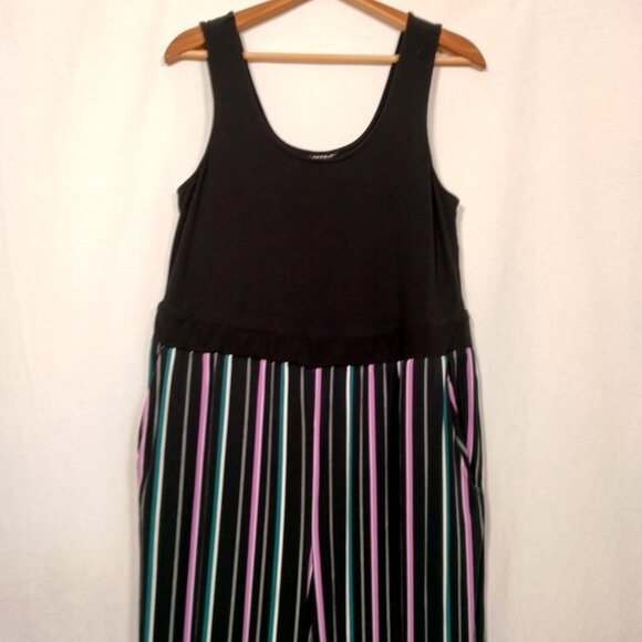Torrid Size 1 Plus 1X Jumper Sleeveless Stretch Knit Tank Challis Stripe Pants - Picture 12 of 13